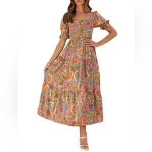 Floral Maxi Dress Small